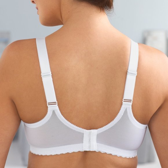 Glamorise 48C MAGIC LIFT Bra (CONVERTIBLE-STRAPS) Wireless SMOOTH-STRETCH White - Picture 4 of 13